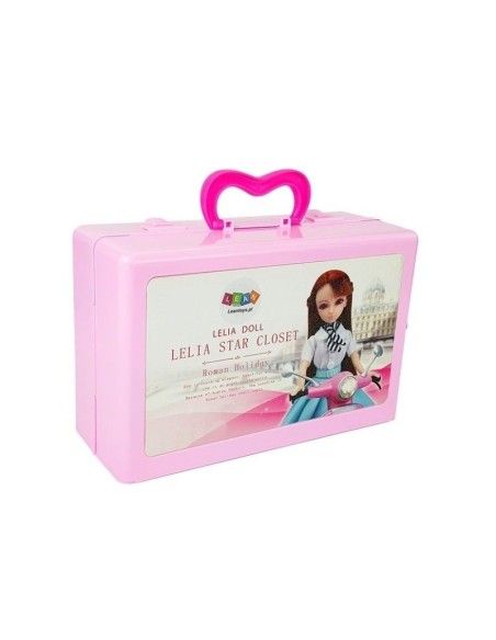 Imbraca papusa Lelia, cu dulap si accesorii, LeanToys, 7358 produse de calitate pentru copii, baieti si fete LeanToys 