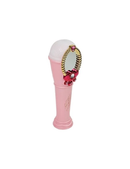 Oglinda magica karaoke roz, cu microfon si USB, pentru fetite, LeanToys, 7815 produse de calitate pentru copii, baieti si fete L