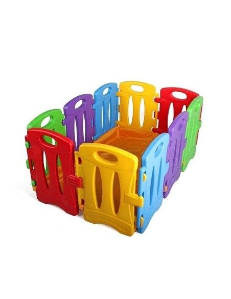 Tarc de joaca pentru copii, modular, Colorful Nest, 130 x 85 x 60 cm, 10 piese, multicolor produse de calitate pentru copii, bai