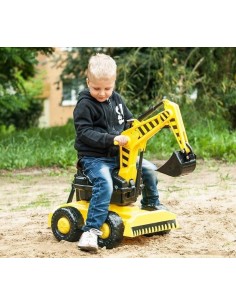 Excavator pentru copii, cu sezut rotativ 360, fara pedale, Galben, 80 x 44 x 35 cm produse de calitate pentru copii, baieti si f 2
