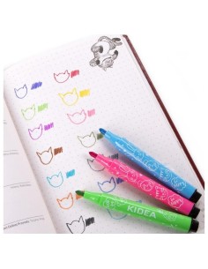 Set de 24 markere, Kidea Jumbo Markers, multicolore produse de calitate pentru copii, baieti si fete Kidea  2