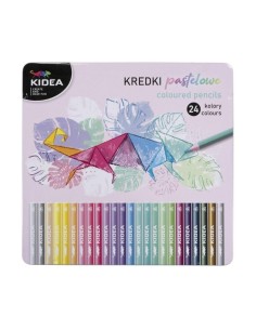 Set 24 creioane frumoase pentru copii, Kidea, multicolore produse de calitate pentru copii, baieti si fete Kidea 