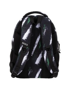 Ghiozdan ergonomic pentru scoala, Derform BackUP stripes, 4 Compartimente, negru cu dungi produse de calitate pentru copii, baie 2