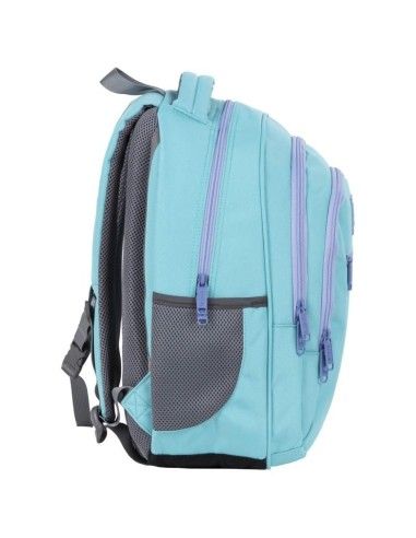 Ghiozdan ergonomic de scoala pentru fetite, Derform BackUP, 3 Compartimente, turcoaz cu mov produse de calitate pentru copii, ba