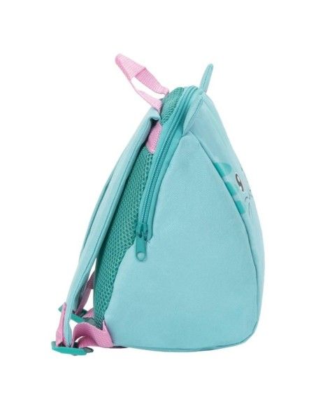 Rucsac turcoaz, de gradinita, pentru fetite, Derform, in forma de pisicuta produse de calitate pentru copii, baieti si fete Derf