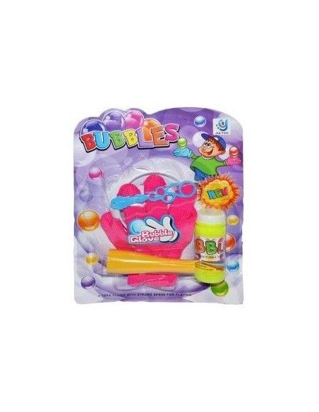 Baloane de sapun Iribal BUBBLES cu manusa pe placa multicolor , Ro| Produs
