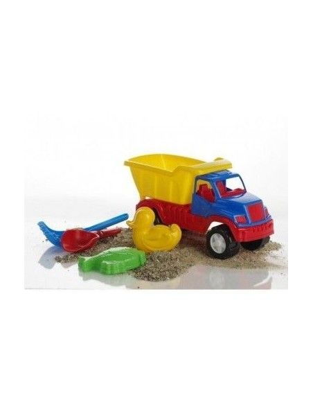 Set camion mare, cu lopatica, grebla si  accesorii copii, Costinesti