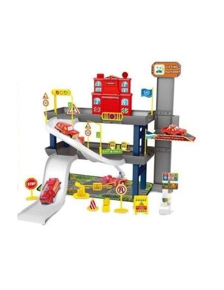 Parcare cu masina de pompieri, 45 piese, Multicolor, | Recomandare