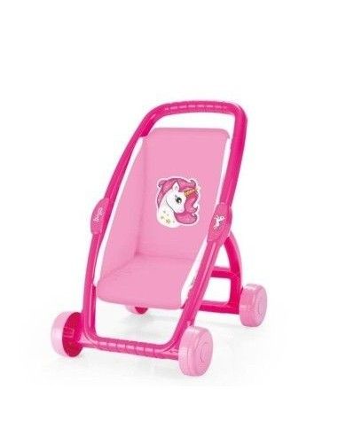 Carucior Dolu pentru papusi Unicorn , dimensiuni 50 x 42,5 x 34,5 cm , Ro| Pret