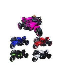 Motocicleta electrica pentru copii, cu acumulator, 2 motoare, 12V, 4A, Albastra 2