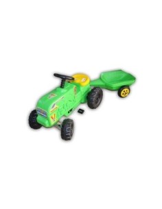 Tractor pentru copii, cu pedale si remorca| Recomandat