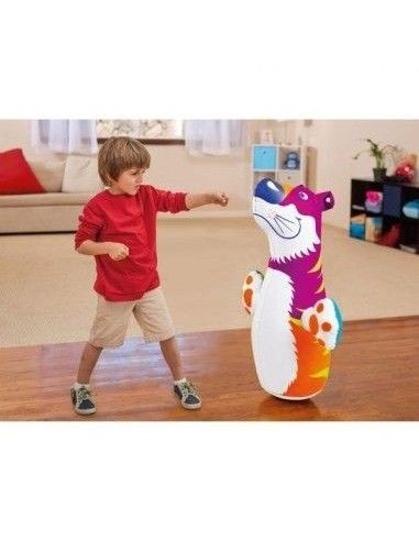 Pantera gonflabila 3D pentru copii, Intex, jucarie hopa-mitica, baza cu apa, 94 cm 44669P