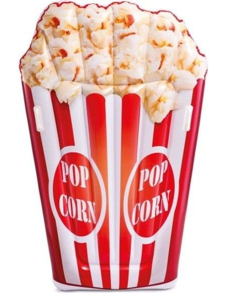 Saltea gonflabila pentru plaja, Popcorn, Intex, 178 × 124 cm, 58779