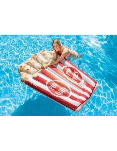 Saltea gonflabila pentru plaja, Popcorn, Intex, 178 × 124 cm, 58779