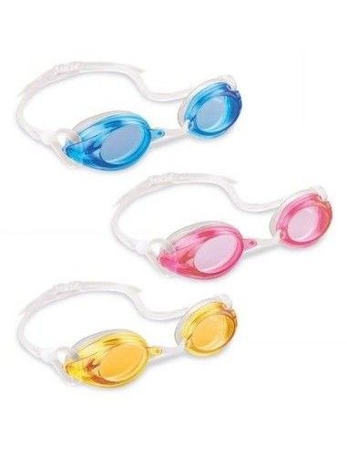 Ochelari pentru inot, Intex, 55684, Roz, Galben si Albastru