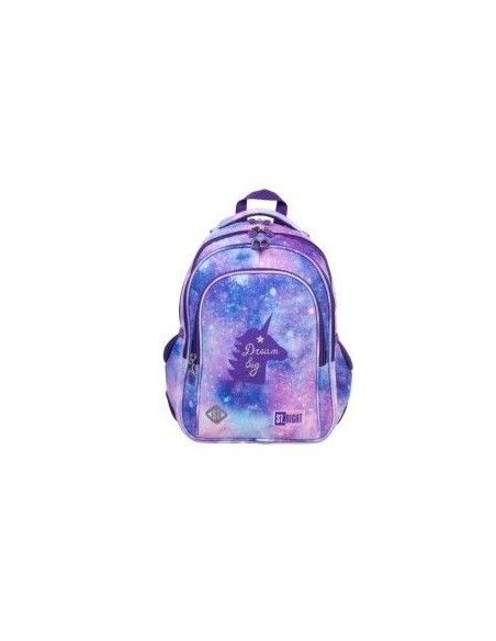 Ghiozdan scolar, Majewski, 4 Compartimente, St.Right, Sky Unicorns, BP58