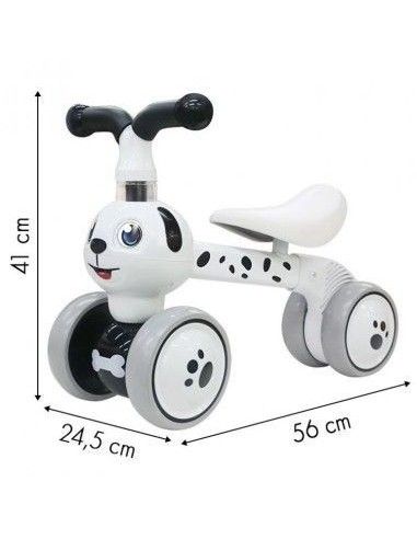 Tricicleta fara pedale, Catelus dalmatian, Ecotoys, Dog Ride, 41x24,5x56 cm, LC-V1308