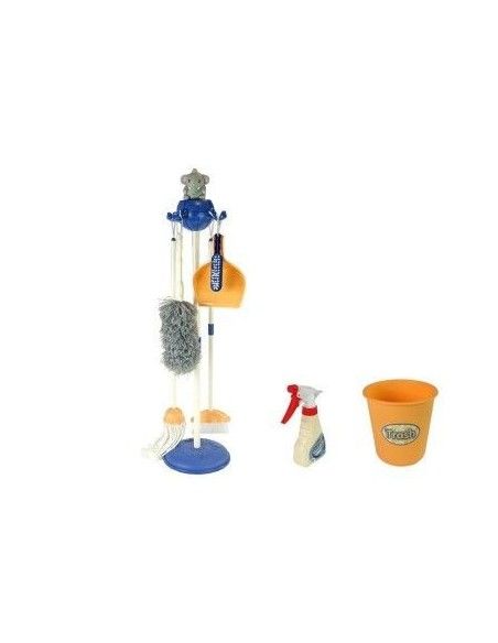 Set curatenie pentru copii, plastic cu accesorii, mop, galeata, LeanTo