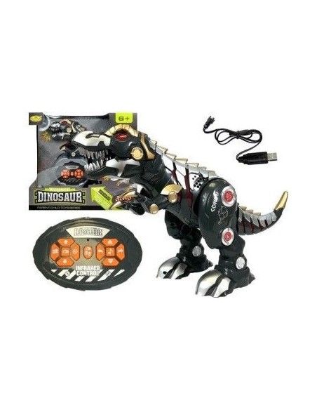 Dinozaur RC interactiv de jucarie, cu telecomanda pentru copii, LeanToys, 4047