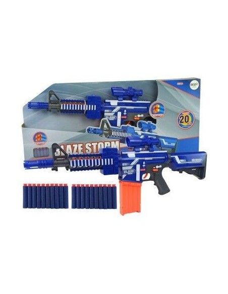 Pusca Mitraliera electrica jucarie, gloante spuma copii LeanToys, 4806