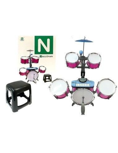 Cadou idee | Set tobe muzicale jucarie fetite, scaunel, microfon mixer