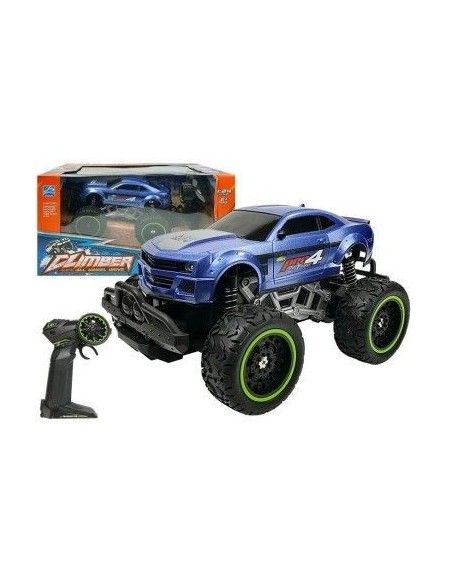 Masina Off-road pentru copii, cu radio comanda, albastra, LeanToys, 6660