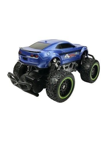 Masina Off-road pentru copii, cu radio comanda, albastra, LeanToys, 6660