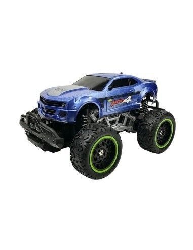 Masina Off-road pentru copii, cu radio comanda, albastra, LeanToys, 6660