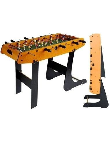 Joc masa de fotbal lemn calitativ, pliabila, copii, LeanToys, 7048