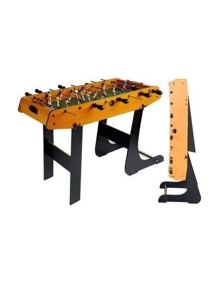 Joc masa de fotbal lemn calitativ, pliabila, copii, LeanToys, 7048