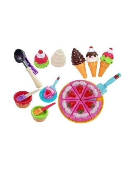 Set inghetata si prajitura de joaca, copii, multicolor, LeanToys, 5038