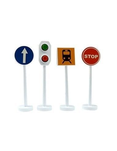 Set circuit tren cu baterii, pentru copii, LeanToys, 515 | Cadou baieti