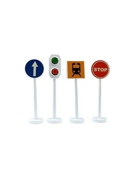 Set circuit tren cu baterii, pentru copii, LeanToys, 515 | Cadou baieti