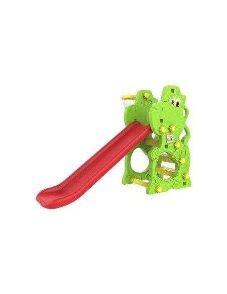 Tobogan mare multifunctional tip Dinozaur, cos baschet copii, LeanToys