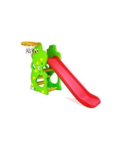 Tobogan mare multifunctional tip Dinozaur, cos baschet copii, LeanToys