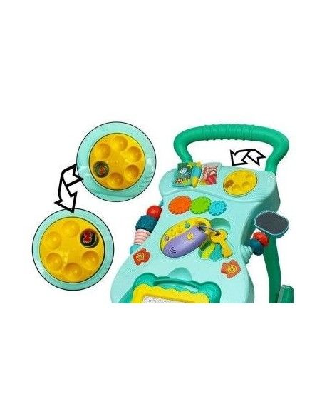 Antepremergator multifunctional bebe, centru activitati, roz, LeanToys