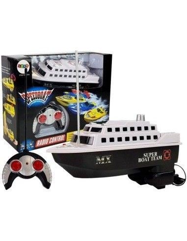 Barca cu motor, vaporas RC cu telecomanda, copii, LeanToys, 9096