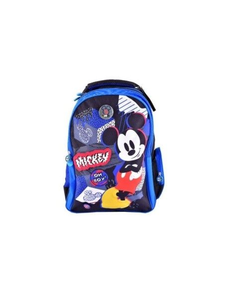 Ghiozdan ergonomic scolar, baieti clasele 0-IV, Mickey Mouse, albastru-negru, Pigna, MKRS1951-2 produse de calitate pentru copii