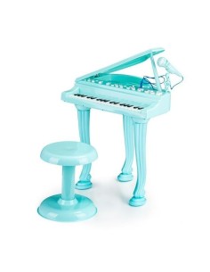 Set Pian de jucarie pentru copii, cu microfon de karaoke si scaun incluse, cablu Jack 3.5mm, turcoaz produse de calitate pentru 