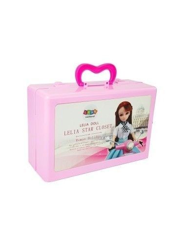 Imbraca papusa Lelia, cu dulap si accesorii, LeanToys, 7358 | GimiHome