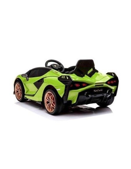 Masina electrica copii, Lamborghini Sian, 2 motoare, LeanToys, verde