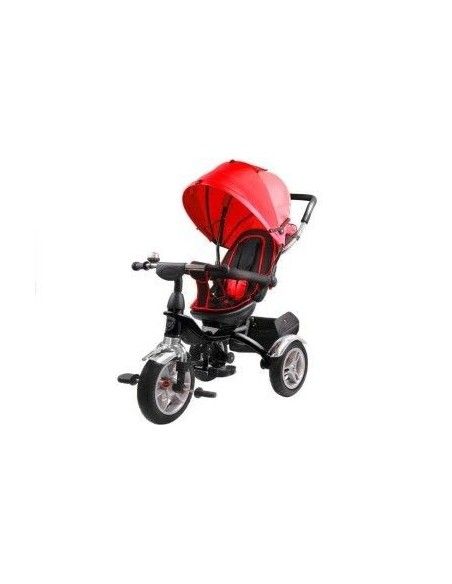 Tricicleta cu pedale copii, scaun rotativ rosie LeanToys, Fete, Baieti