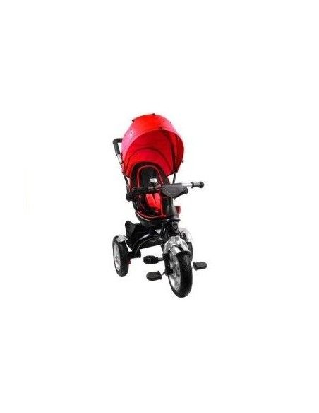 Tricicleta cu pedale copii, scaun rotativ rosie LeanToys, Fete, Baieti