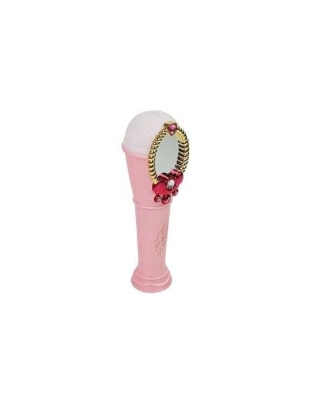 Oglinda magica karaoke roz, cu microfon si USB, fetite, LeanToys, 7815