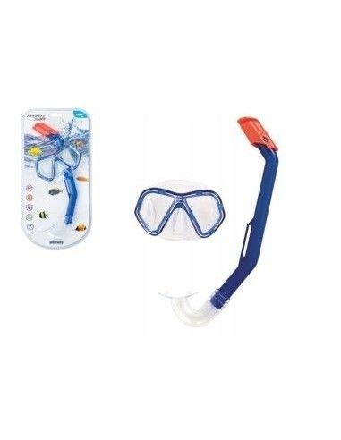 Set snorkeling pentru scufundari, copii, Bestway, 24023 , albastru
