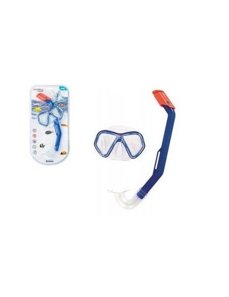 Set snorkeling pentru scufundari, copii, Bestway, 24023 , albastru