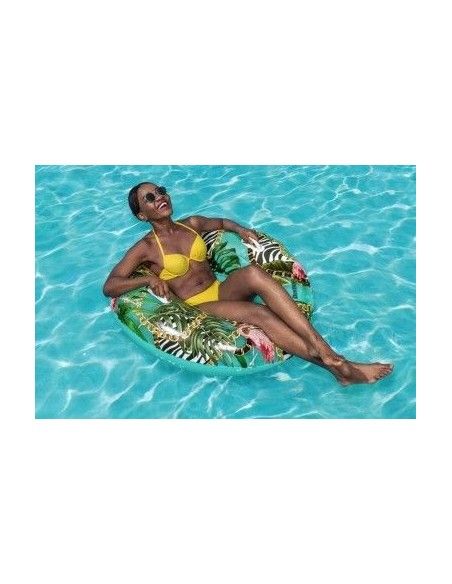 Colac gonflabil inot, copii 12 ani+|Bestway 114 cm verde multicolor