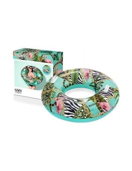 Colac gonflabil inot, copii 12 ani+|Bestway 114 cm verde multicolor