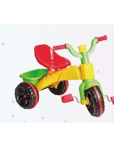 Tricicleta cu pedale, Super Enduro, multicolor | Produse cadou copii