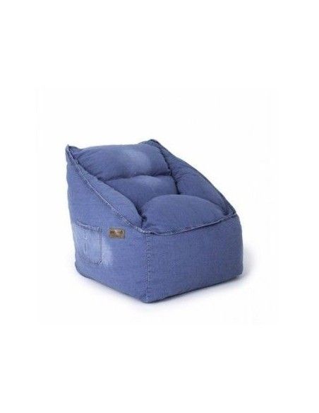 Fotoliu Big Jean Bean Bag jolly jeans umplut perle polistiren albastru